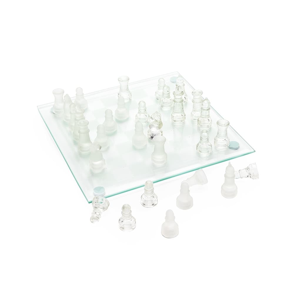 JOGO DE XADREZ DE VIDRO