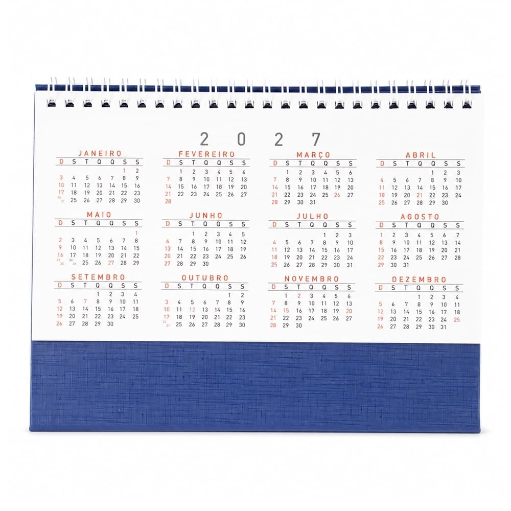 CALENDÁRIO DE MESA 2027